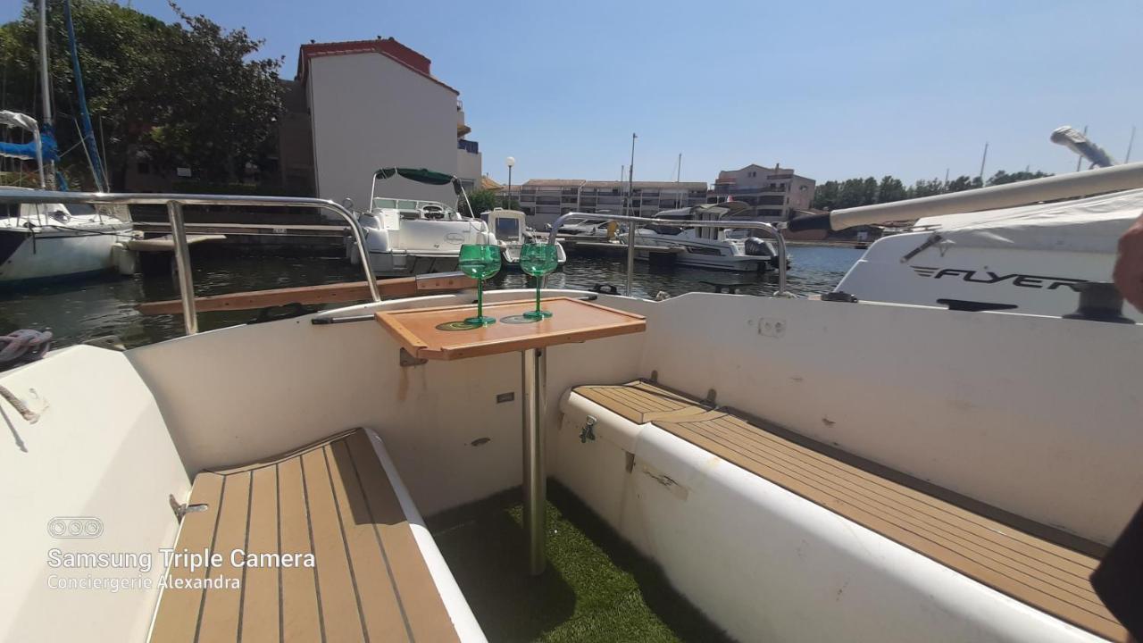 Nuit Insolite A Bord De L'Enata Un Voilier A Quai Sur La Marina De St Cyprien Saint-Cyprien  Bagian luar foto